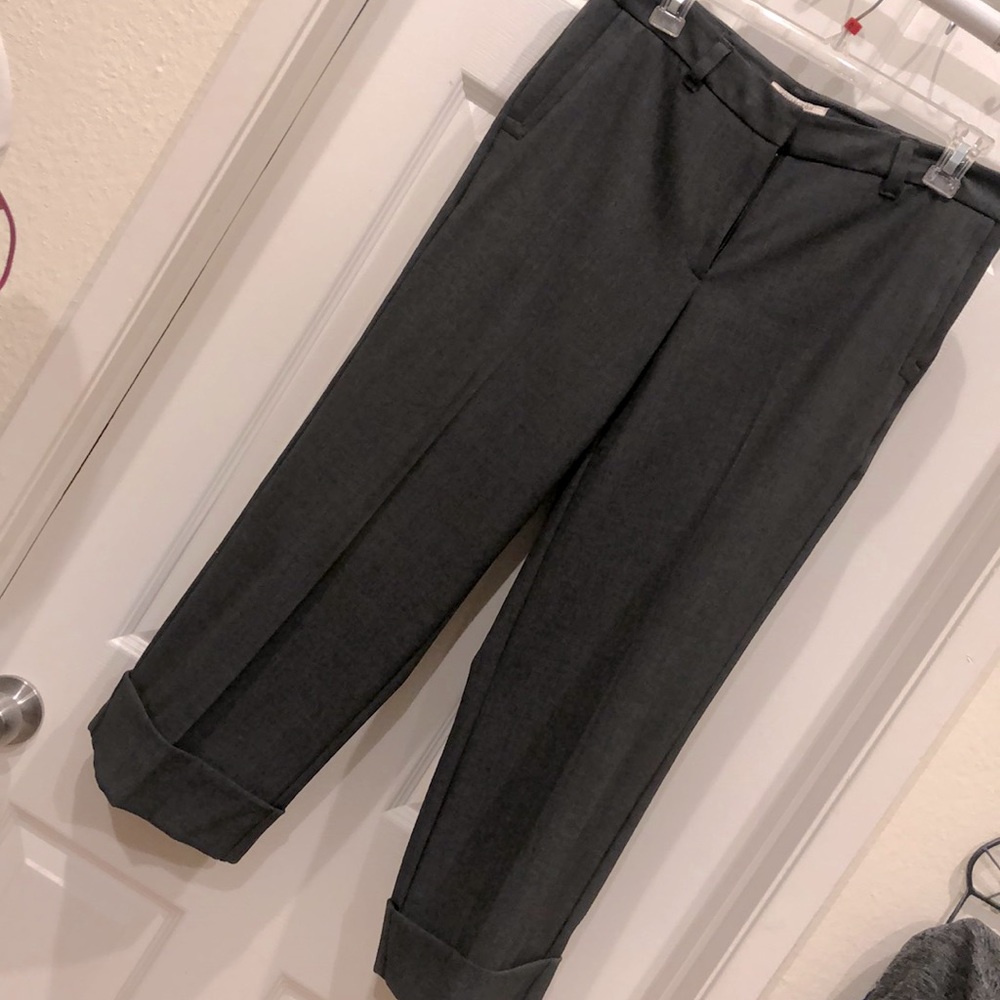 Crop Dark Grey Slacks